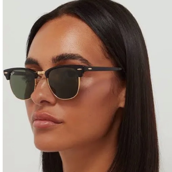 Ray-Ban 3016 Clubmaster Black Gold Tortoise Classics Sunglasses Black Gold - Picture 5 of 16